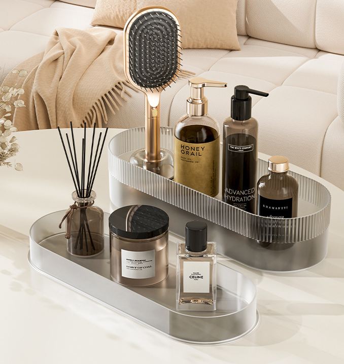 Black Premium Self-Cleaning Hair Brush Set with Stand - Anti-Static Detangling & Scalp Massage Paddle Brush