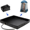 Portable Camping Shower Base - Collapsible Water Containment Tray with Drain for Outdoor Tents