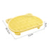 Yellow Elevated Cat Litter Trapping Mat - Dual-Layer Scatter Control Tray with Grate