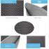 Grey Large Double-Layer Cat Litter Trapping Mat - Waterproof EVA Honeycomb Design for Scatter Control (45cm x 60cm)