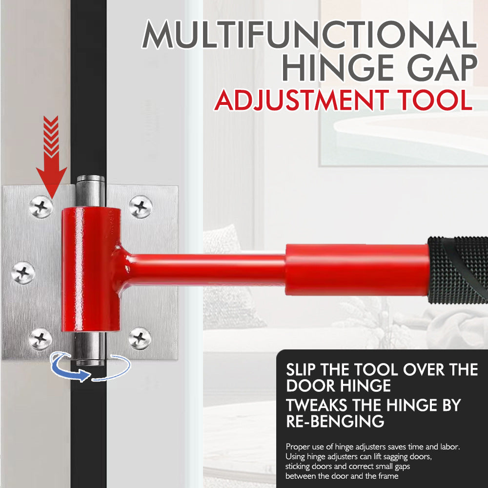 Heavy-Duty 4-in-1 Door Hinge Adjustment Tool - Wrench for Aligning & Lifting Sagging Doors