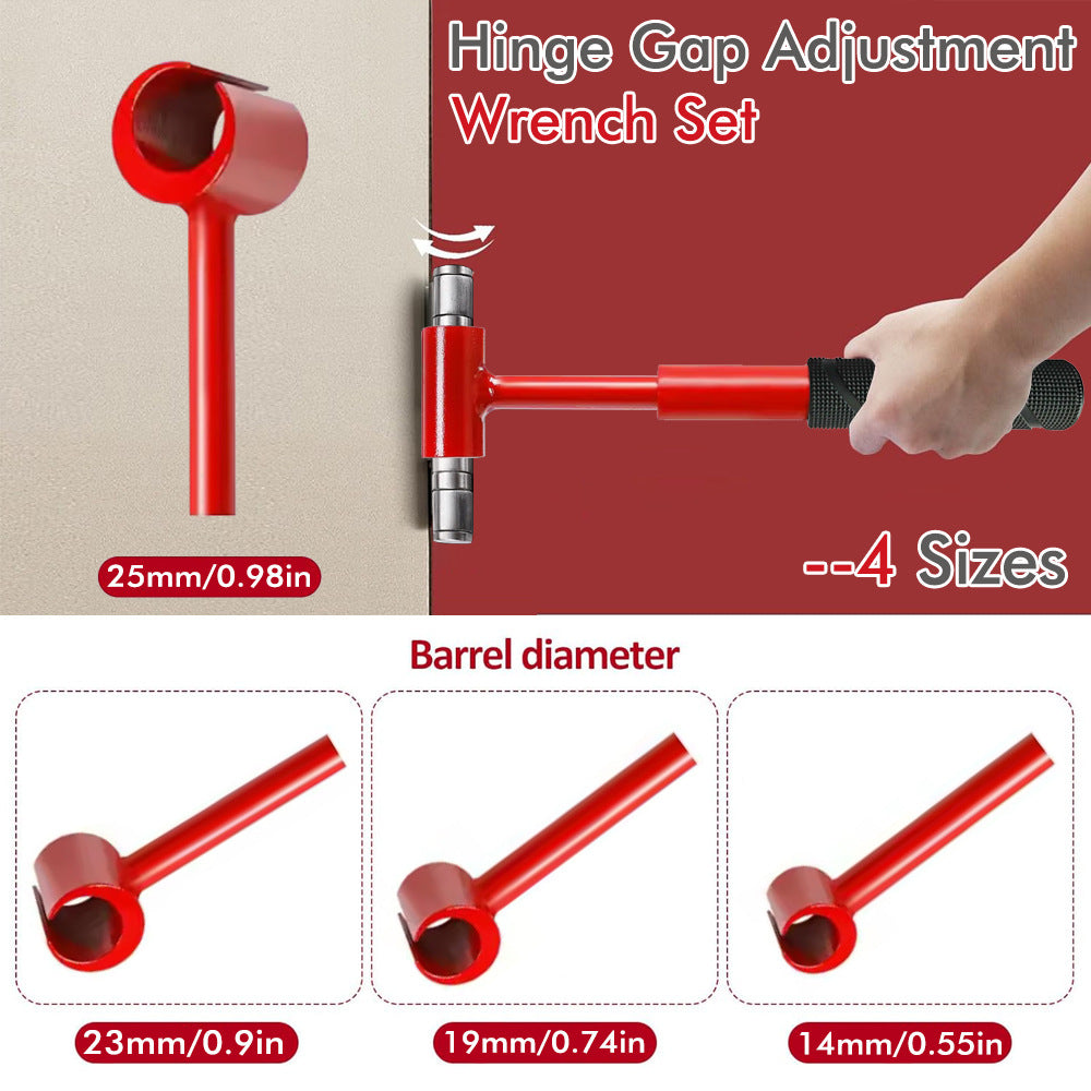 Heavy-Duty 4-in-1 Door Hinge Adjustment Tool - Wrench for Aligning & Lifting Sagging Doors