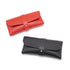 3-Piece Red Chic & Sleek PU Leather Soft Eyeglass Case - Protective Pouch for Sunglasses & Reading Glasses