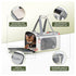 Olive Green Lightweight Foldable Pet Carrier with Straps
