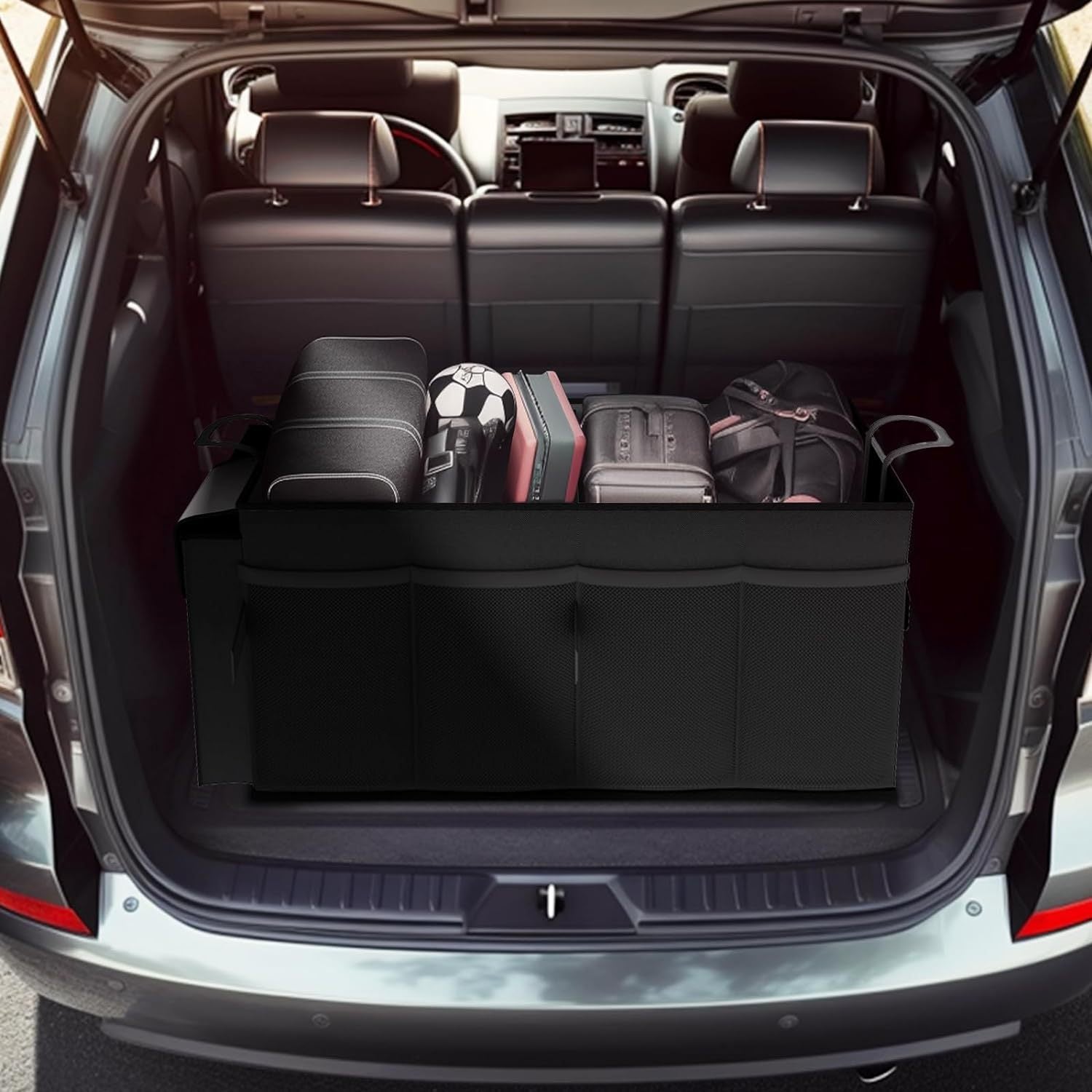 Off white Car Trunk Storage Box - Foldable Organizer