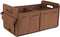 Brown Car Storage Box - Foldable Waterproof Trunk Organizer