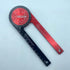 Red Precision 360-Degree Miter Saw Protractor - Aluminum Alloy Angle Finder for Woodworking & Carpentry