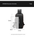 Black Gold Modern Anti-Theft Sling Bag for Men - Crossbody Backpack with USB Port & Combination Lock
