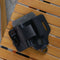 2-piece Black Outdoor EDC Tactical Tool Waist Bag - Multi-Functional Belt Storage Pouch with Flashlight, Copper Sleeve, and Survival Knife Holder