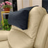 Black New Fashion Velvet Recliner Headrest with Anti-Slip Base - Adjustable Neck Support Car Pillow