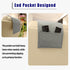 Black New Fashion Velvet Recliner Headrest with Anti-Slip Base - Adjustable Neck Support Car Pillow