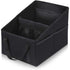 3-piece Black Car Trunk Storage Box - Large Capacity Oxford Cloth Foldable Car Seat Organizer