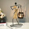Creative Iron Girl Candle Holder for Nordic Restaurant Table Decorations and Bar Counter Accessories(Style C)