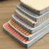 2-Piece White Sponge large pet bed - plush dog mat, detachable, washable, anti-slip base(50*40*8cm)