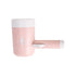 Pink Portable Dog Paw Cleaner Cup - Semi-Automatic 360-degree Rotating Foot Washer with Soft Silicone Bristles