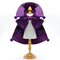 Purpie Regal Vampire Pet Cape | Halloween & Christmas Costume Cloak with Bow & Pom-Poms for Dogs and Cats(Size M)