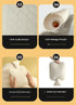 Off White Cozy Capybara Hot Water Bottle with Soft Plush Cover | Leak-Proof PVC Water Bag for Soothing Pain Relief & Winter Comfort