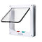 Secure 4-Way Locking Pet Door for Cats & Small Dogs - Easy Access Flap for Doors, Walls & Glass(Size L)