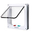 Secure 4-Way Locking Pet Door for Cats & Small Dogs - Easy Access Flap for Doors, Walls & Glass(Size L)