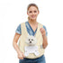 Khaki Hands-Free Quilted Pet Carrier Sling - Soft & Comfortable Front Pack for Small Dogs and Cats