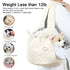 Khaki Hands-Free Quilted Pet Carrier Sling - Soft & Comfortable Front Pack for Small Dogs and Cats