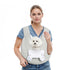 Grey Hands-Free Quilted Pet Carrier Sling - Soft & Comfortable Front Pack for Small Dogs and Cats