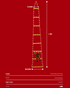 Festive Climbing Santa LED Ladder Light - USB Powered Outdoor Christmas Hanging Decoration with Remote(3m)