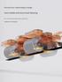 White Six-Elbow Four-Wheel Automatic Rebound Abdominal Wheel - Home Fitness Equipment for Toning Abs and Building Core Strength