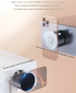 Black Multi-Functional Vacuum Suction Cup Stand - Foldable, Extendable Kitchen Lazy Person's Dual-Sided Magnetic Phone Holder