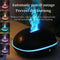 Black Mini USB Aromatherapy Diffuser with Flame Projection - Portable Humidifier for Home and Car Use