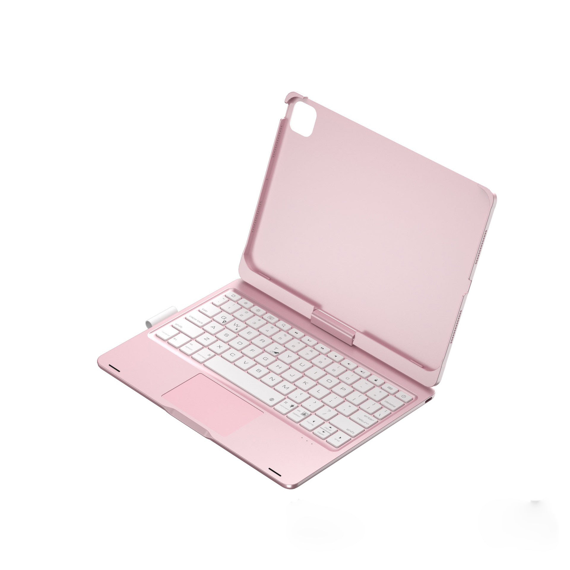 Rose gold Magic Keyboard Case for ipad Air6/Air7 11-inch, Bluetooth Keyboard with RGB Backlight & Precision Trackpad