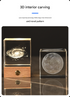 The Moon Luminous 3D Crystal Cube Night Light - Laser Engraved Artwork with Solid Wood Base