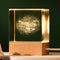 The Big Dipper Luminous 3D Crystal Cube Night Light - Laser Engraved Artwork with Solid Wood Base