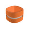 Orange Rechargeable Cordless Mini Desktop Vacuum - Portable Handheld Cleaner for Desk, Keyboard, Crumb & Dust