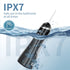 White Cordless Water Flosser & Oral Irrigator - Portable Teeth Cleaner with 3 Modes & 4 Jet Tips