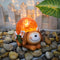 Crystal Ball Dog Charming Solar-Powered Animal Garden Statue - Waterproof Resin Figurine with Glowing LED Accents