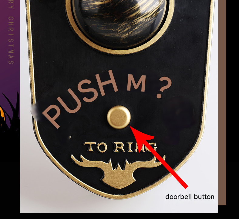 2-Piece White Halloween Animated Eyeball Doorbell - Spooky Light-Up Prop with Scary Sounds for Party & Door Decoration