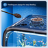 Cream color Modern Desktop Aquarium & Turtle Tank - Panoramic Viewing Fish Tank with Basking Platform & Lid