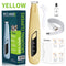 Yellow Precision Pet Paw Trimmer - Waterproof & Rechargeable Grooming Clipper for Dog & Cat Paws, Eyes, and Ears