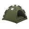Green Premium Portable Pet Tent Bed with Cooling Mat - Breathable Foldable Outdoor Indoor Cat Dog House Shelter for Summer(Size: S)