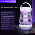 White Rechargeable 3-in-1 Bug Zapper Lantern - Portable UV Mosquito Killer with Camping Light & SOS Mode