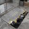Quicksand and golden grey Modern Absorbent Diatomaceous Earth Bath Mat - Quick Dry, Non-Slip, Soft Bathroom Floor Mat