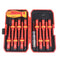 Orange Insulated Screwdriver Set - Multi-Bit Electrician's Tool Kit with Magnetic Tips & Quick-Change Handle(6136)