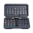 A 42-piece set Black Insulated Screwdriver Set - Multi-Bit Electrician's Tool Kit with Magnetic Tips & Quick-Change Handle