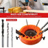 2 PCS Orange Universal Drill Bit Sharpener Attachment - Revive Dull Bits with Your Angle Grinder
