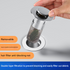 5 PCS Universal Pop-Up Sink Drain Stopper with Anti-Clog Filter Basket - Stainless Steel Hair Catcher & Anti-Odor Plug