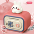 Red Electronic Piggy Bank Safe for Kids - Automatic Rolling Money Box with PIN & Fingerprint Lock