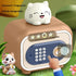 Brown Electronic Piggy Bank Safe for Kids - Automatic Rolling Money Box with PIN & Fingerprint Lock