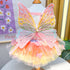 Butterfly Tutu Dress for Dogs & Cats - Summer Pet Princess Gown with Lace Wings and Layered Tulle Skirt(XL)