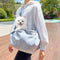 Grey Pet Carrier Backpack - Comfortable Shoulder Bag for Cats and Dogs, Ideal for Outdoor Use in Autumn and Winter